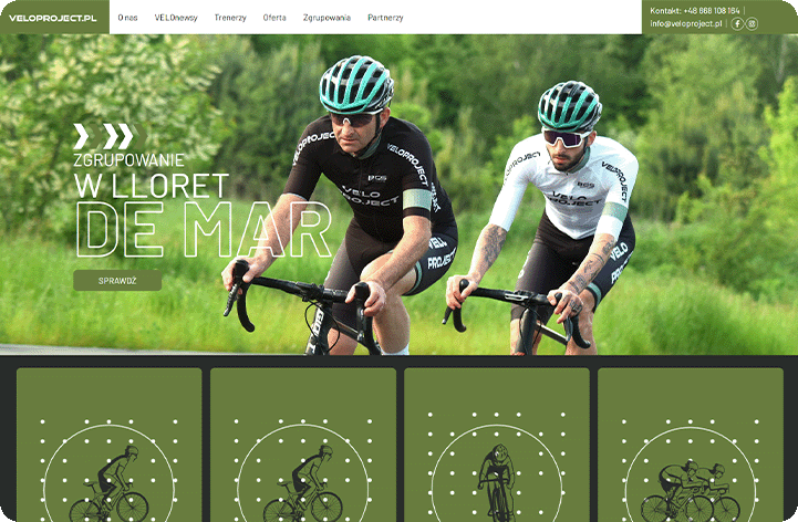 Strona internetowa VeloProject